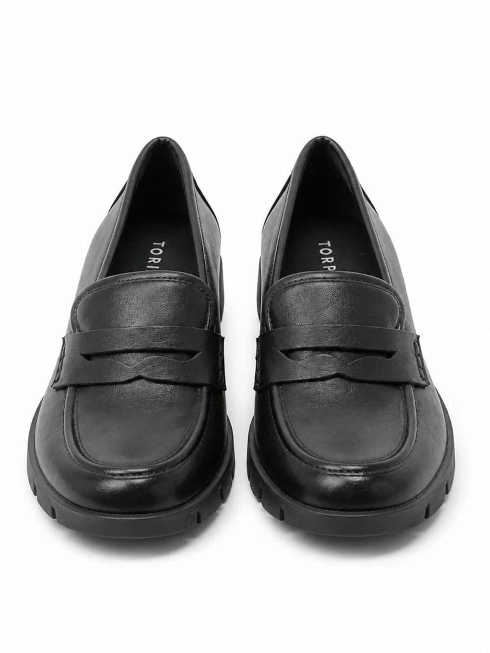 torrid Black Lug Sole Penny Loafers